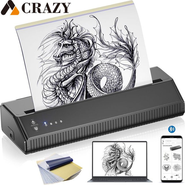 TRUE STAR Bluetooth Tattoo Transfer Papier Schablone Drucker - Bild 1