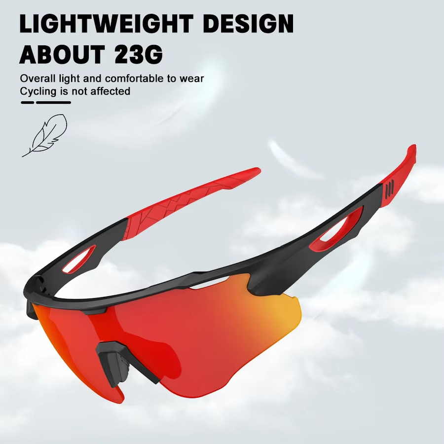 PHMAX Sportsonnenbrille, polarisiert, Vollrand, Kunststoff - Bild 3