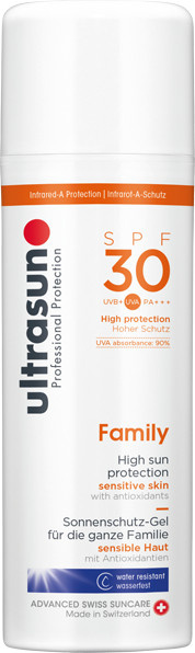 Ultrasun Family Sonnenpflege Gel, LSF 30, Empfindliche Haut - Bild 1