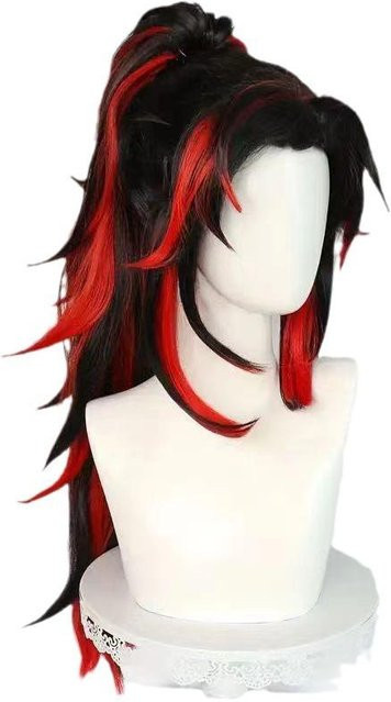 Jiguo Yuanyi COS Perücke, orange, One Size - Bild 1