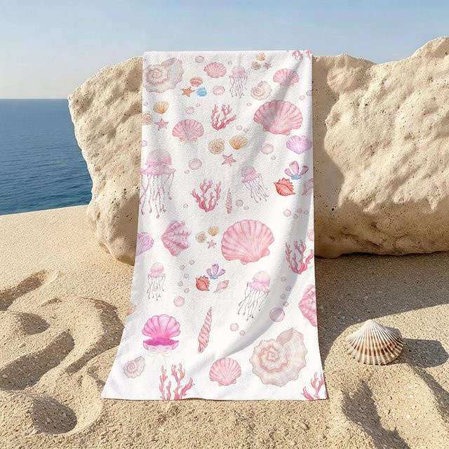 Strandtuch Meeresleben in Blautönen von JMG Household Supplies, B/H: 40 x 70 cm - Bild 1