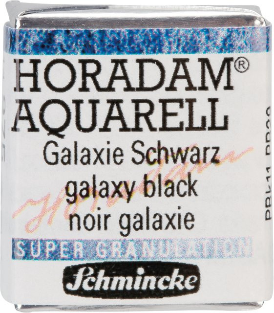Schmincke HORADAM Aquarellfarbe Galaxie Schwarz im 1/2 Näpfchen - Bild 1