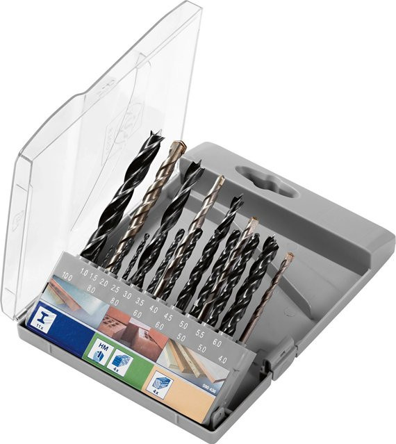 LUX-TOOLS 19-teiliges Bohrer-Set aus Stahl mit Carbide-Spitzen - Bild 1