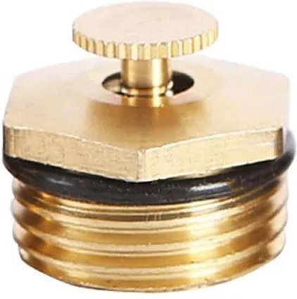 Binchi Outdoor Equipment Verstellbare 360 Grad Messing Sprühdüse für Garten und Landwirtschaft mit 1/2 Zoll Außengewinde in Beige/Gold - Bild 1