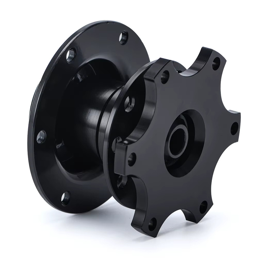 Lzone Universal Lenkrad Schnellspanner Nabe Boss Kit Radnaben Adapter für 6 Loch Lenkrad, Schwarz, JR3859 - Bild 3
