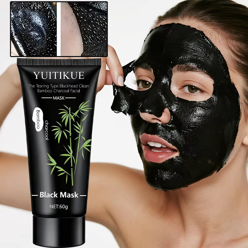 YUITIKUE Bambuskohle Maske, Gesicht, für fettige Haut, Unisex - Bild 3