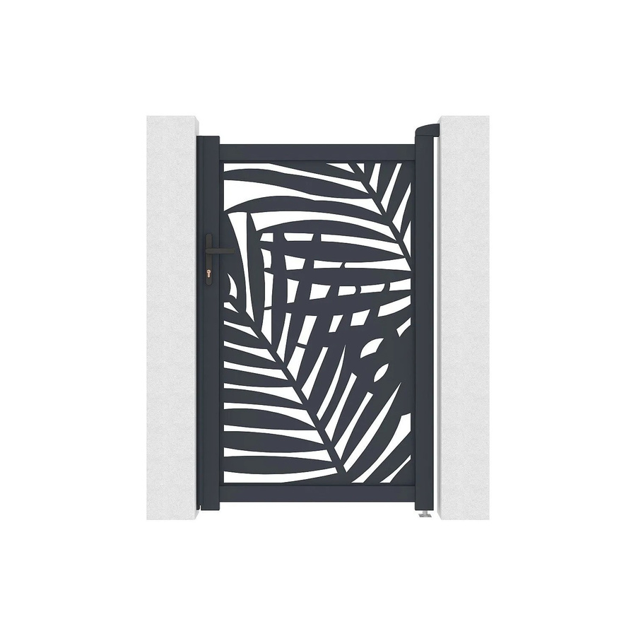 Eingangstor Togiro von Vente-unique aus Aluminium in Anthrazitgrau, Breite: 103 cm - Bild 2