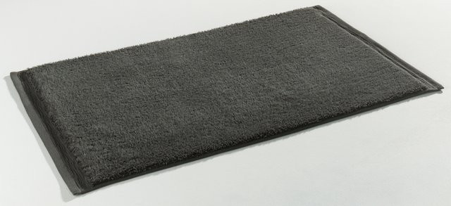 Badematte KENBORG ORGANIC aus Baumwolle in Anthrazit und Grau, B/T: 80 x 50 cm - Bild 1