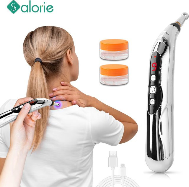 SALORIE Elektrischer Akupunktur Massage Stift für das Gesicht, Unisex - Bild 1