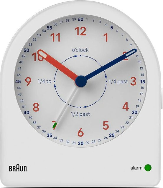 Braun BC22TW Time Teacher Wecker in Weiß, Durchmesser: 8,5 cm - Bild 1