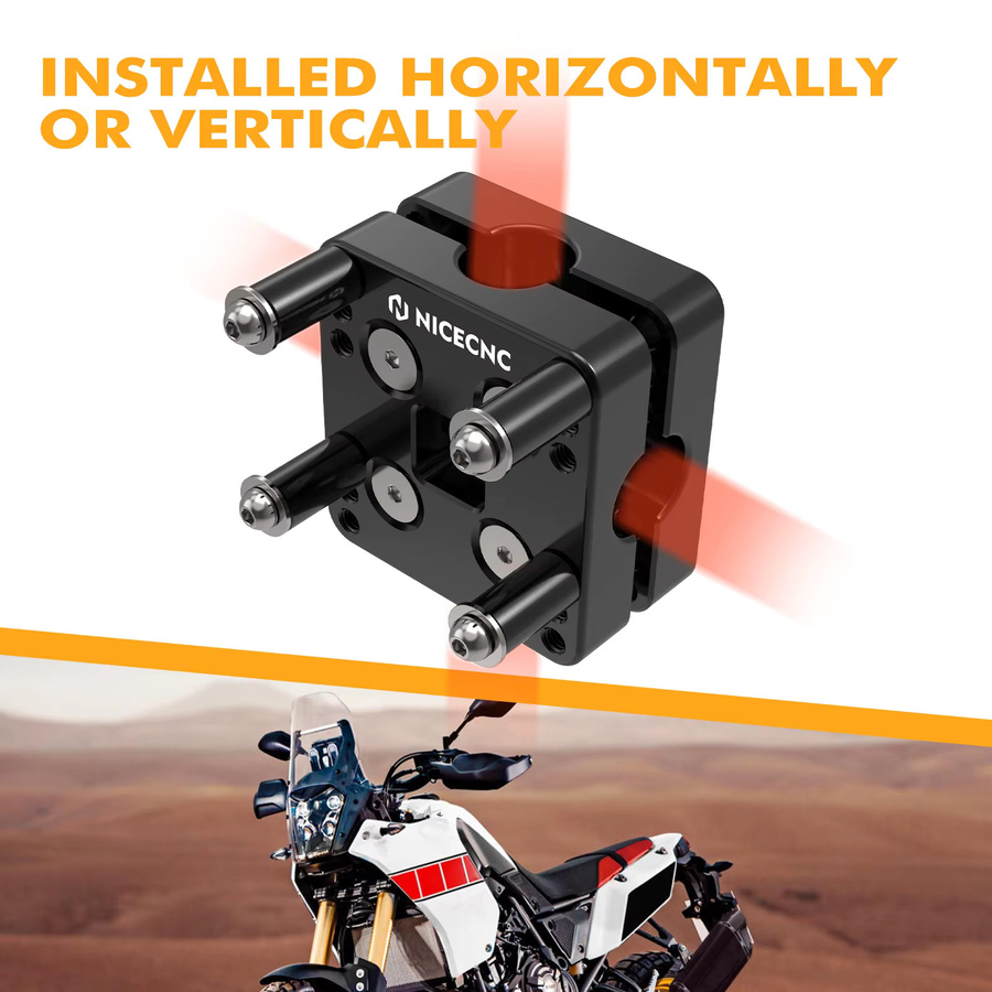 NICECNC Navigationshalterung für Honda CRF1100L Africa Twin 2020-2026, GPS-Halter mit Lenkerklemme für Africa Twin CRF1100L Adventure Sports in Schwarz und Grau - Bild 4