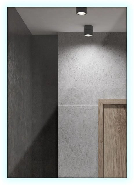 Tulup LED Badezimmerspiegel Rechteckig in Weiß mit Kaltweiß 6500K, B: 100 cm, H: 70 cm - Bild 1