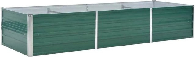 DELUKE Hochbeet OSKAR aus verzinktem Stahl in Grün, B/T/H: 240 x 80 x 45 cm - Bild 1