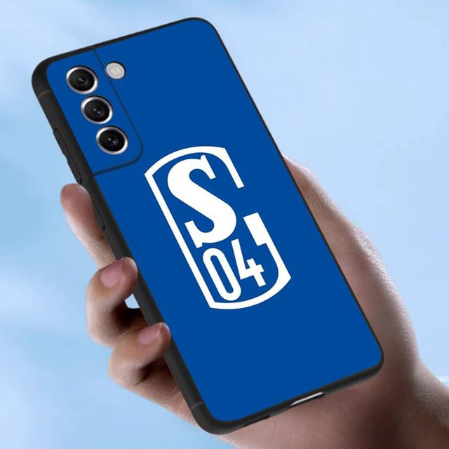 Schalke 04 Handyhülle für Samsung Galaxy S25 S23 S22 S21 S20 S10 Ultra Plus FE aus weichem TPU in Blau - Bild 1