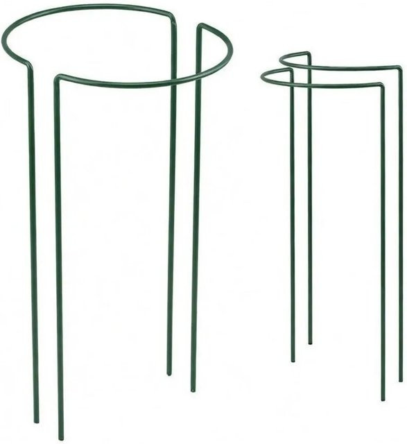 TTL GARDEN Strauchstütze Pflanzenhalter aus Metall in Grün, 2er Set, B/H: 40 x 70 cm - Bild 1