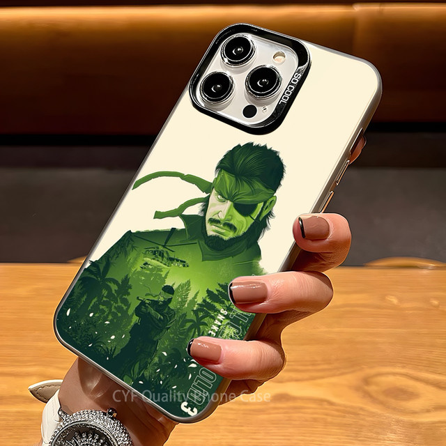 Metal Gear Solid Handyhülle mit Plating-Schutz für Apple iPhone 11 12 13 14 15 16 Pro Max Plus in Multicolour - Bild 1