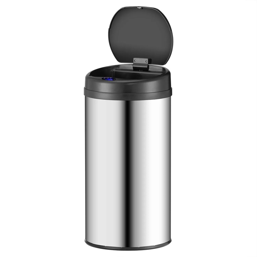 Juskys Automatik Mülleimer mit Sensor 40 L in Silber - Bild 2