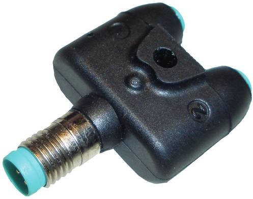 Pepperl+Fuchs 322569 Sensor- und Aktor-Verteiler mit Adapter, Polzahl 4, Farbe: Schwarz - Bild 1
