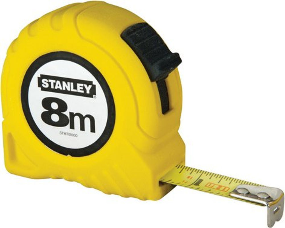 Stanley Bandmaß Gelb Schwarz 8 m Breite: 2,5 cm - Bild 2