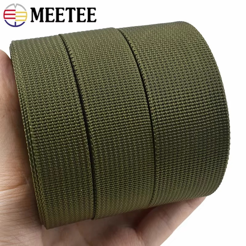 Meetee Nylon-Gurtband in Armeegrün für Taschen, Gurte und Nähzubehör - Bild 3