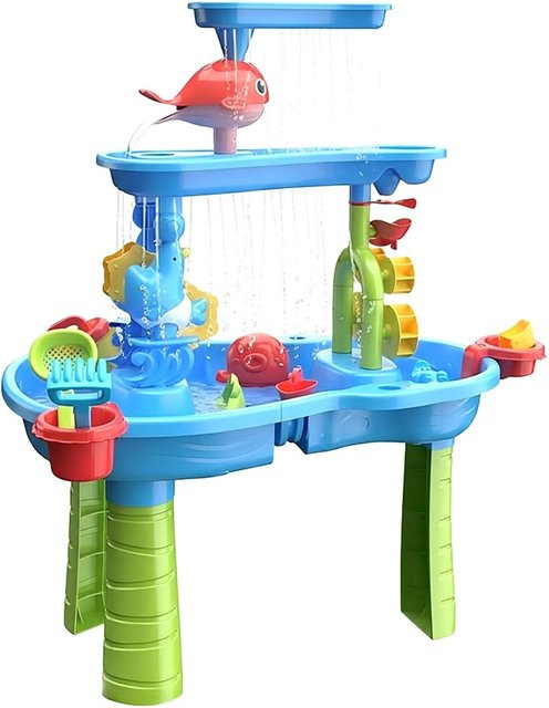 Relaxdays Wasserspieltisch, Kunststoff, Bunt, ab 3 Jahre - Bild 1