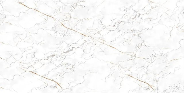 Bodenfliese Wave von UNITED TILE UND MOSAIC in Marmor White, Feinsteinzeug poliert, B/H: 60 x 120 cm - Bild 1