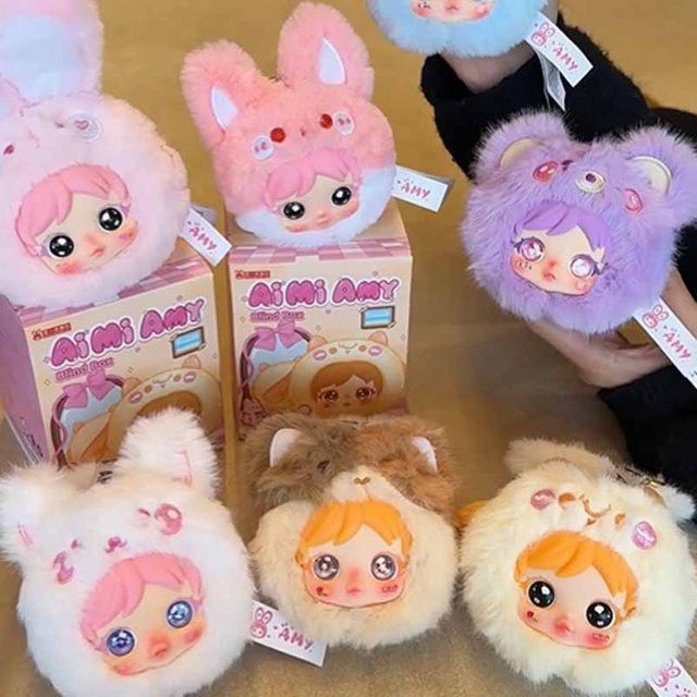 Amy Kleine Schminkspiegel-Serie Blindbox mit niedlichem Puppenspiegel und Schlüsselanhänger in Multicolor - Bild 1