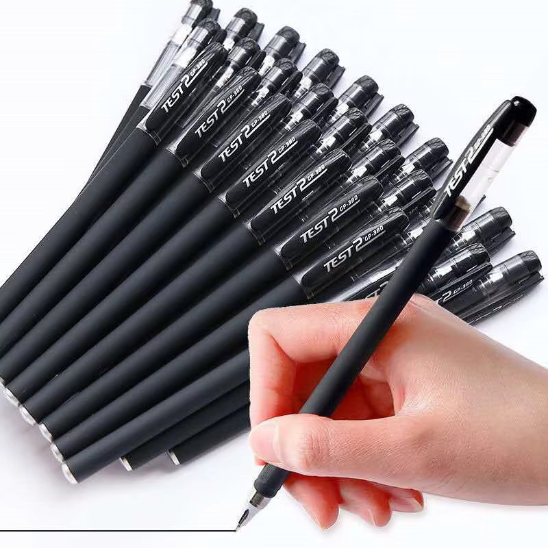 Gelschreiber-Set mit 0,5 mm Nadelspitze in Schwarz, Blau und Rot für Schule und Büro - Bild 4