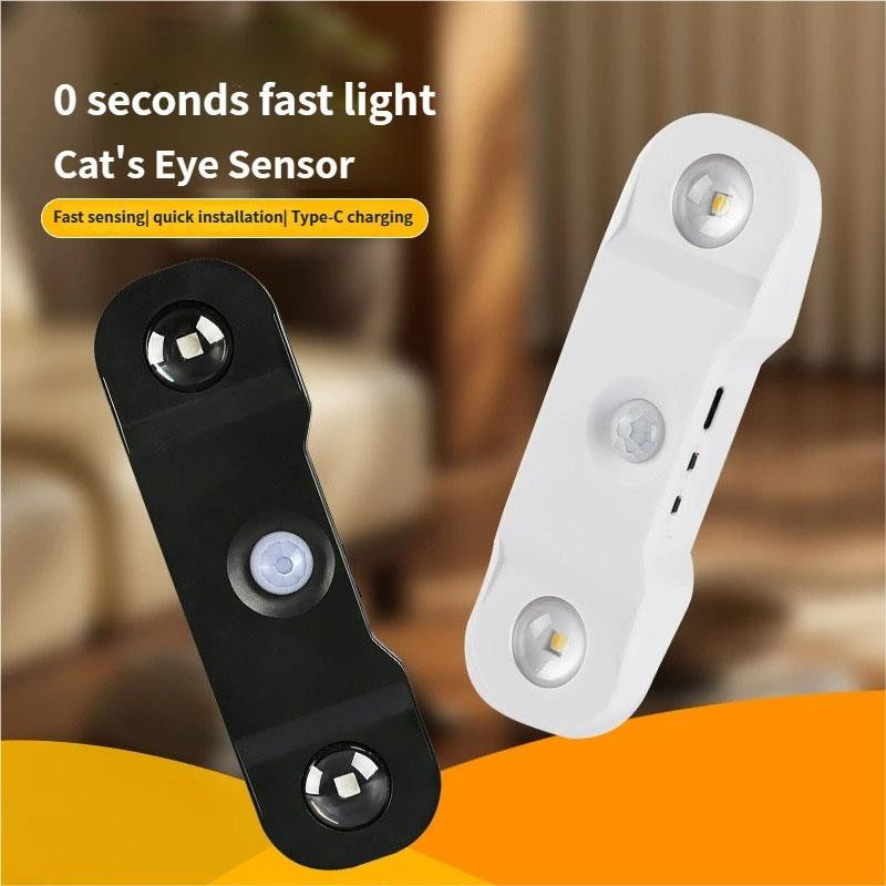 Meiteai-Home RGB LED Nachtlicht mit Bewegungssensor und Fernbedienung, wiederaufladbares magnetisches Licht für Schlafzimmer, Flur und Eingangsbereich, Schwarz-Weiss - Bild 5