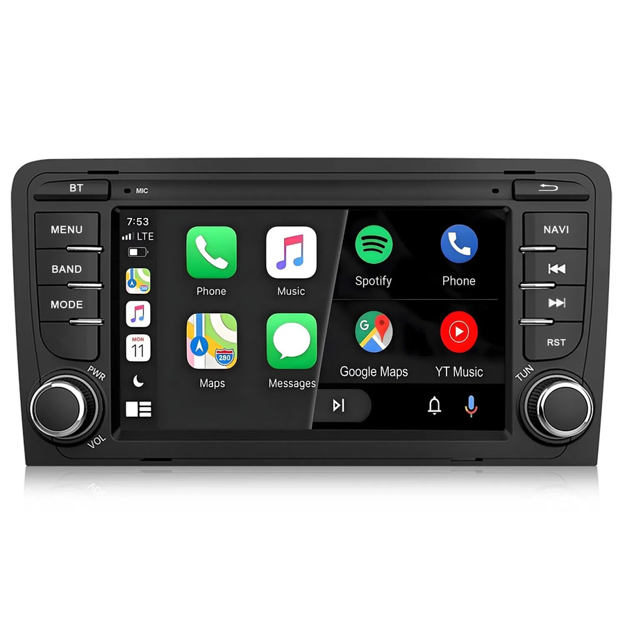 Junsun Autoradio für Audi A3 2003-2012 mit Bluetooth und GPS in Schwarz (7,0 Zoll) - Bild 2