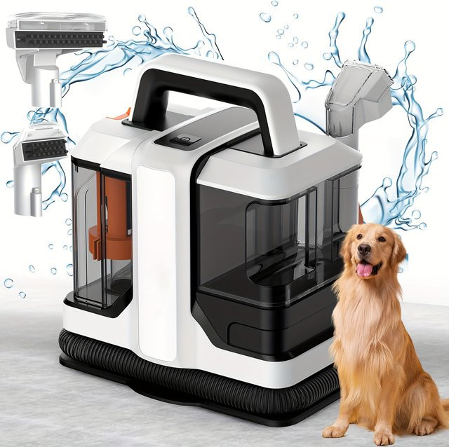 Vremota Handheld-Teppichreiniger in Weiß mit 750 W und 15 kPa Saugkraft für Auto, Sofa und Tierhaare - Bild 1
