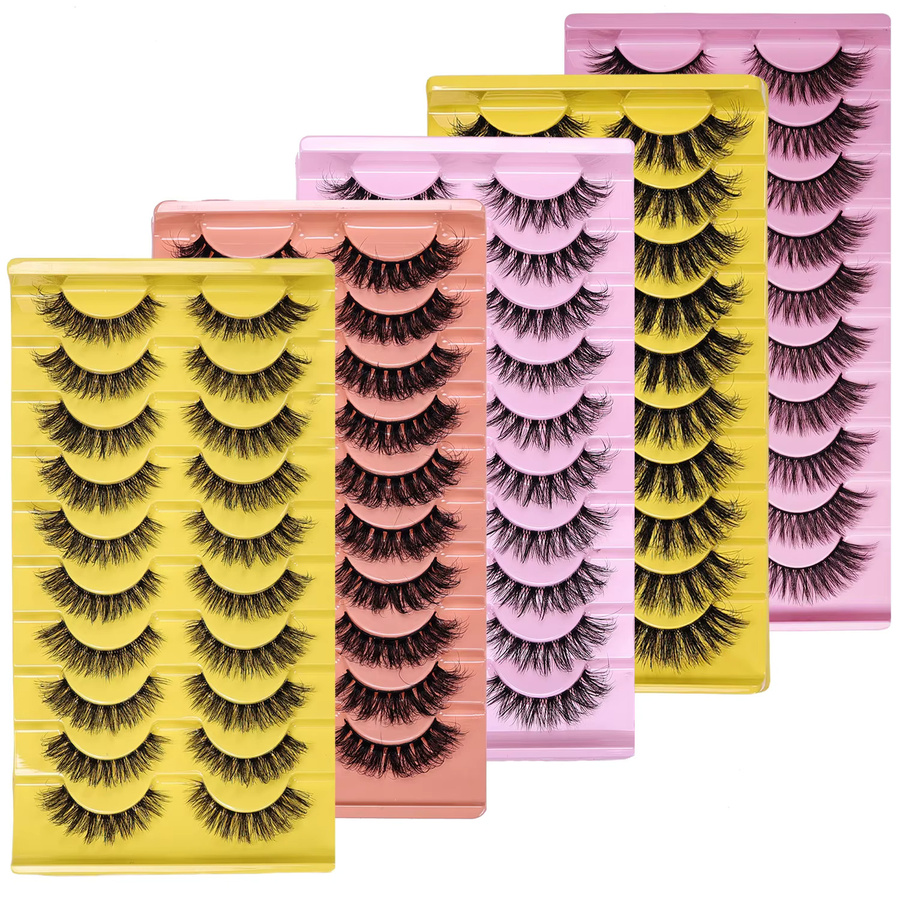 JIEFUXIN Künstliche Wimpern, Wispy Strip, Unisex - Bild 2