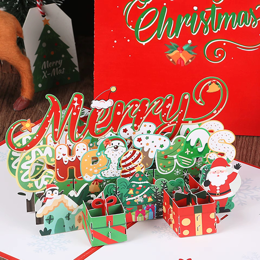 Weihnachtsgrußkarte aus Papier für Familie, Freunde und Unternehmen - Bild 5