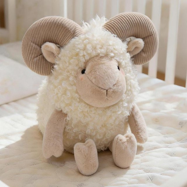 Yiran toy Kawaii Wollschaf Plüschtier, Weiß, ab 14 Jahren - Bild 1
