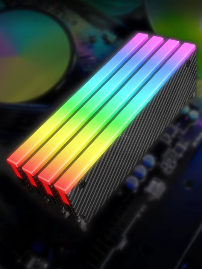ALLOET ARGB DDR Kühlkörper aus Aluminiumlegierung mit Thermischem Silikonpad, Schwarz, 5V 3PIN, passiv, für DDR2 DDR3 DDR4 DDR5 Desktop-Computer - Bild 6