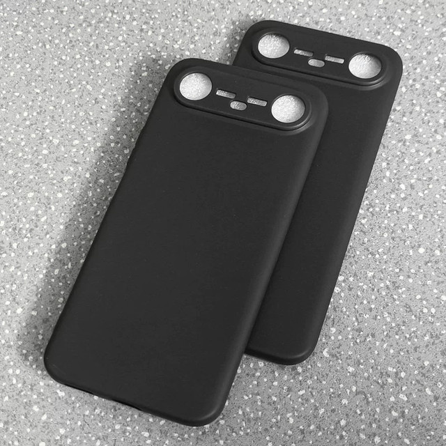 EUCAGR Schutzhülle aus TPU Silikon für Tecno Spark Slim und Tecno Pova Slim KM9 in Schwarz Matt - Bild 1