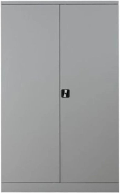 PROREGAL Stahlschrank Bee mit 4 Fachböden und Scharniertüren in Grau, H: 195 cm, B: 120 cm, T: 60 cm - Bild 1