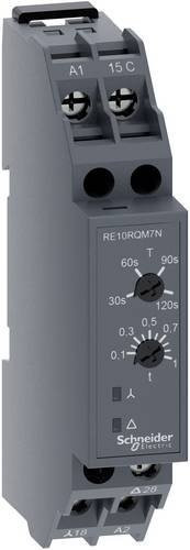 Schneider Electric RE10RQM7N Elektronisches Zeitrelais für DIN-Schiene in Grau - Bild 1