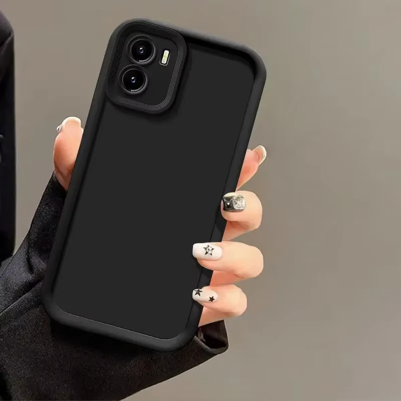 EUCAGR Schutzhülle für Motorola Moto E15 in Schwarz mit Luxus Candy Matte Soft-Touch Oberfläche - Bild 2