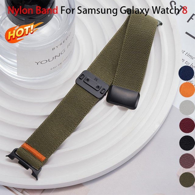 CAOWTAN Uhrenarmband Nylon, green, Unisex, Samsung Galaxy Watch 8 Classic/8 - Bild 1