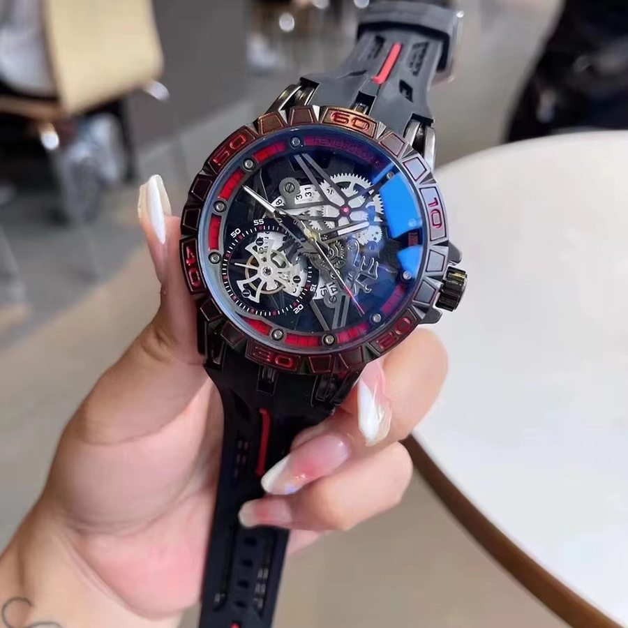 STARPERISH Armbanduhr Quarz, Kautschukband, 49 mm, Schwarz, Herren - Bild 3