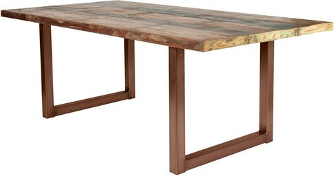 SIT Tisch TABLES & CO aus Altholz und Stahl in Braun, H x B x T: 76,5 x 85 x 85 cm - Bild 1