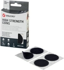 VELCRO High Strength Fastener Klettband mit Haken und Flausch, Durchmesser: 45 mm, Schwarz - Bild 1