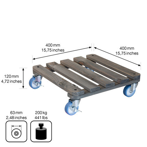 Wagner System Multiroller GreenHome aus Kiefernholz in Braun, B/T: 40 x 40 cm - Bild 3