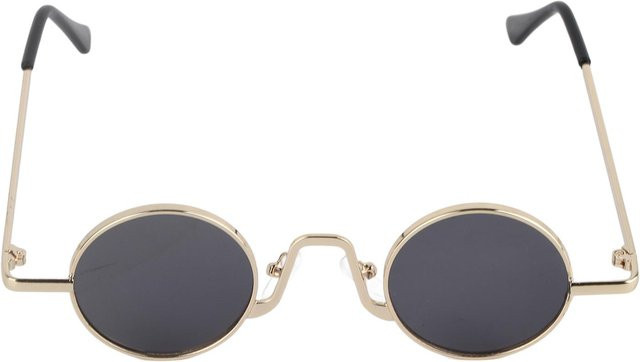 Retro Trend Sonnenbrille, Rund, Vollrand, Beige, Damen - Bild 1