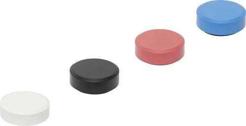 MAULpro Recycling Magnete rund mit Facetterand, farbsortiert, Durchmesser: 29 mm, Höhe: 11 mm, 20 Stück - Bild 1