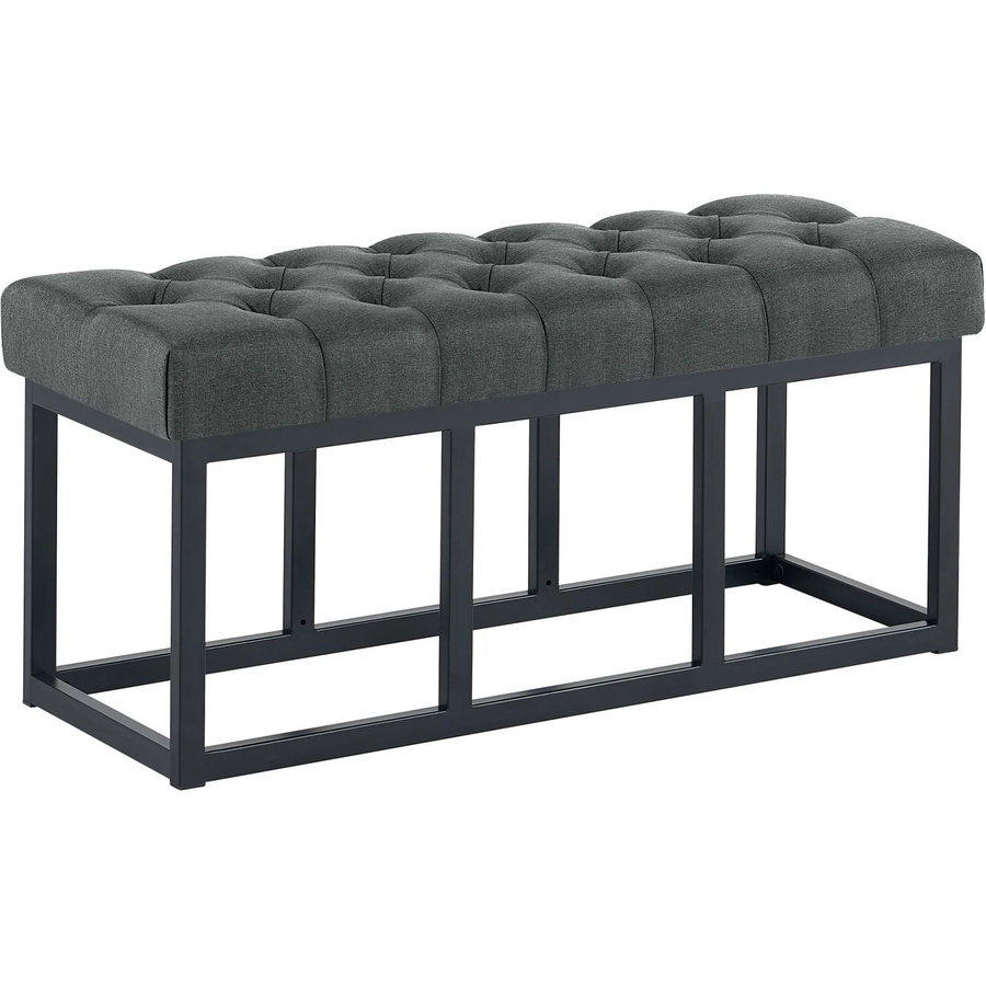 CLP Sitzbank Amun aus Stoff in Schwarz Dunkelgrau, Breite: 100 cm - Bild 2