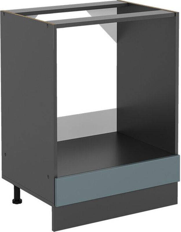 Vicco Ofenschrank R-Line Unterschrank aus Holzwerkstoff, Blau-Grau, Breite: 60 cm - Bild 1