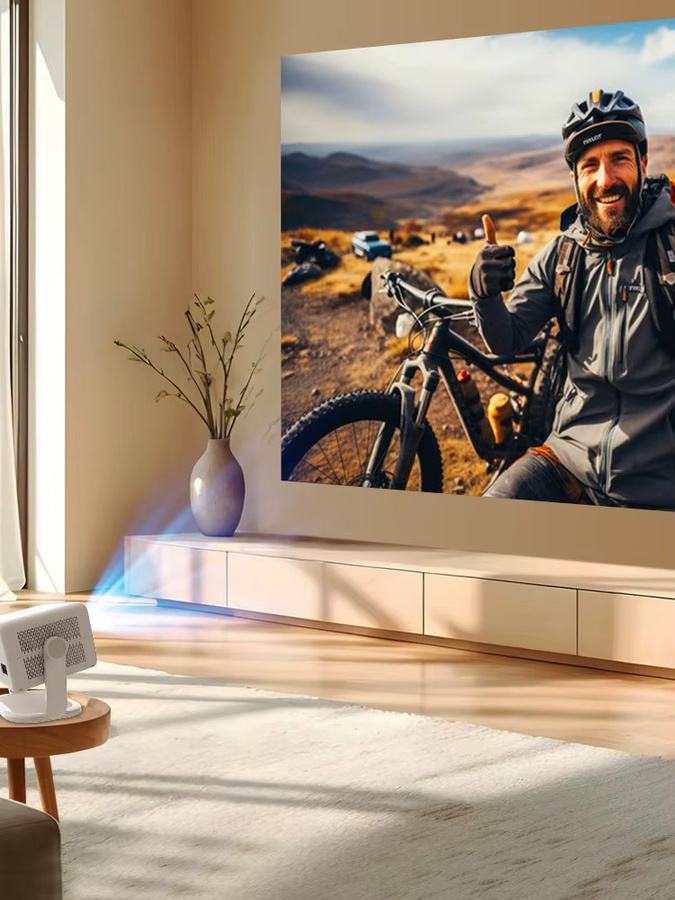 Magcubic L018 Projektor in Weiß mit Native 1080P Full HD, 650 ANSI, 8K Unterstützung, Android 14, Wi-Fi 6 und Bluetooth 5.4 mit automatischer Trapezkorrektur und Fokus - Bild 6
