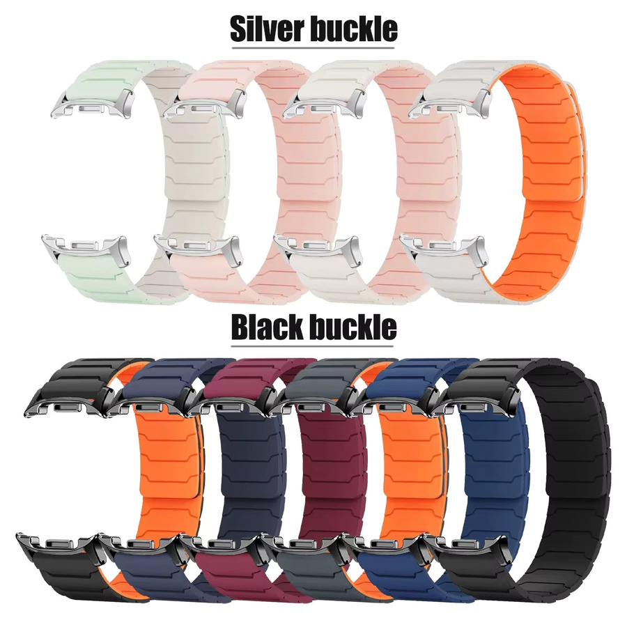 Samsung Uhrenarmband Silikon, Schwarz, Damen Herren - Bild 3